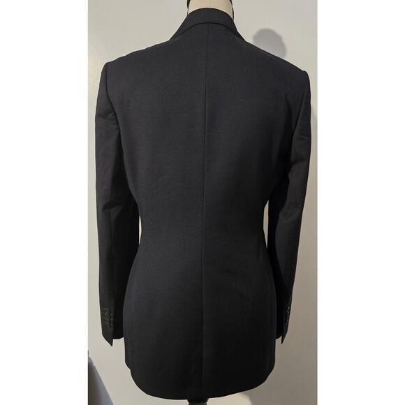 Brooks Brothers 100% Fine Wool Women’s Blazer 2 Button Sz 4 Dark Navy Blue - Picture 3 of 9